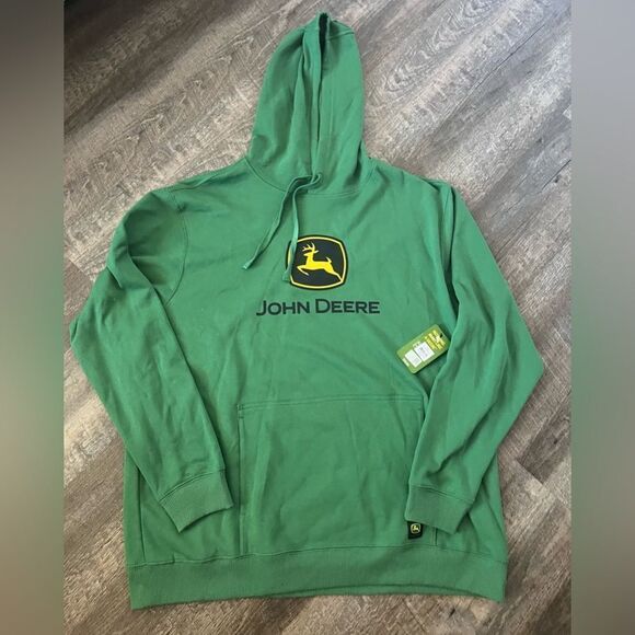 John Deere Core Graphic Logo Hoodie Green- Size XXL - Picture 2 of 8
